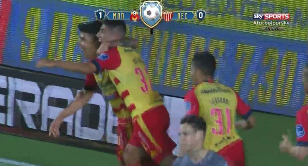 El gol de Del Angel para el 1-0 de Morelia ante Necaxa. (TUDN)