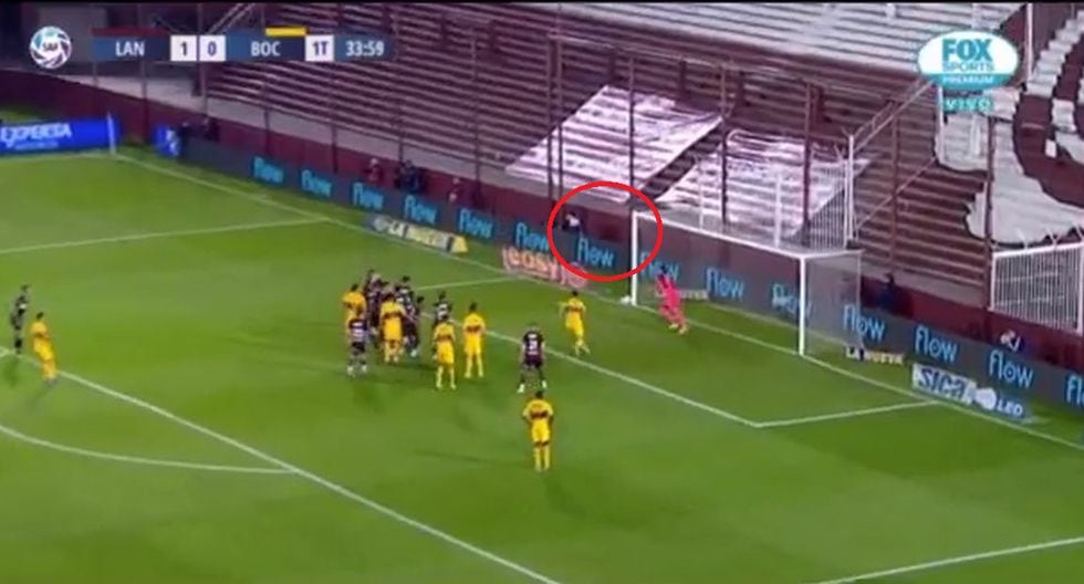 Mauro Zárate de tiro libre para empate entre Boca y Lanús por Superliga Argentina