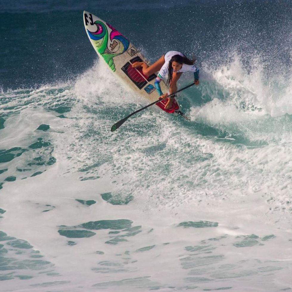 Vania Torres erró 2018 como la cuarta mejor surfista de paddle del mundo, con 11500 puntos. (Vania Torres)