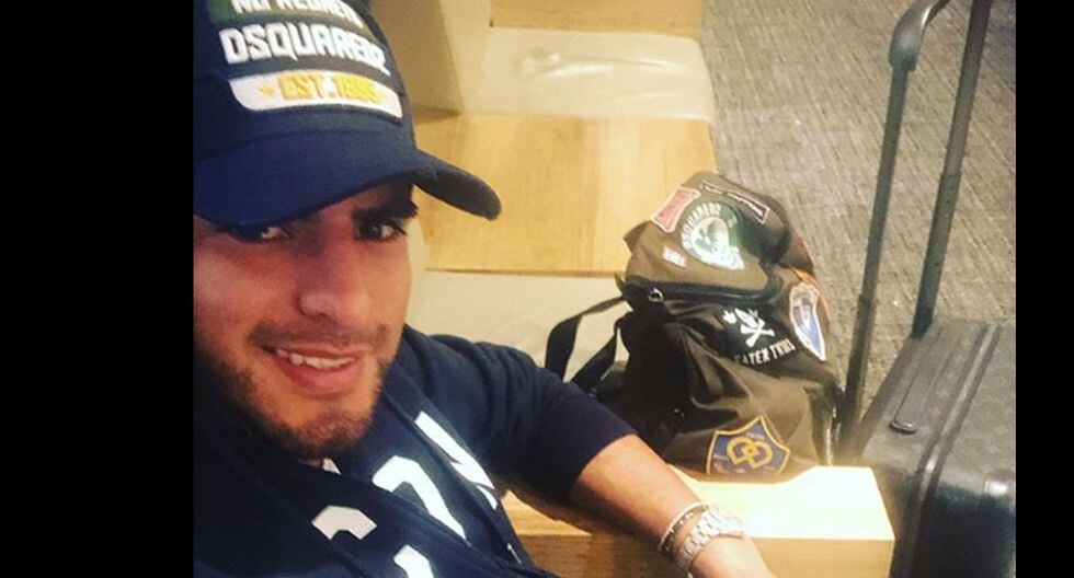 El maratónico itinerario de vuelo de Carlos Zambrano para llegar a Montevideo. (Foto: Instagram)