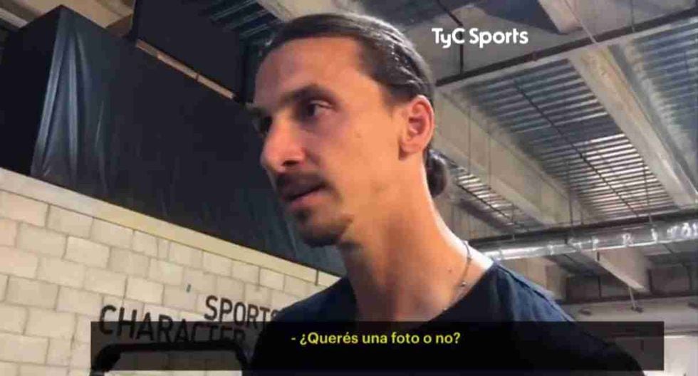 Zlatan Ibrahimovic (Captura y video tomada de TyC Sports)