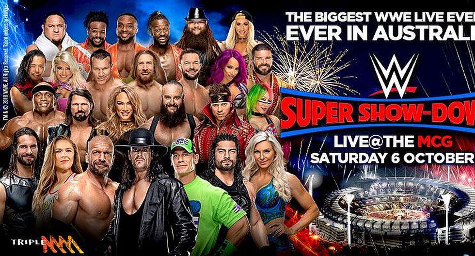 El Super Show-Down se realizará en el Melbourne Cricket Ground de Australia. (WWE)