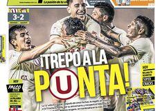 ¡Trepó a la punta!