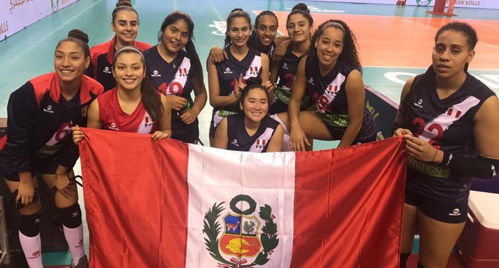 Perú venció a la República Democrática del Congo en su segundo partido en el Mundial de Vóley Sub 18 de Egipto. (Foto: Difusión)
