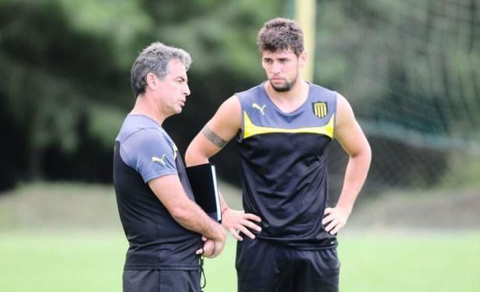 Leyes y Bengoechea en Peñarol. (Foto: Internet)