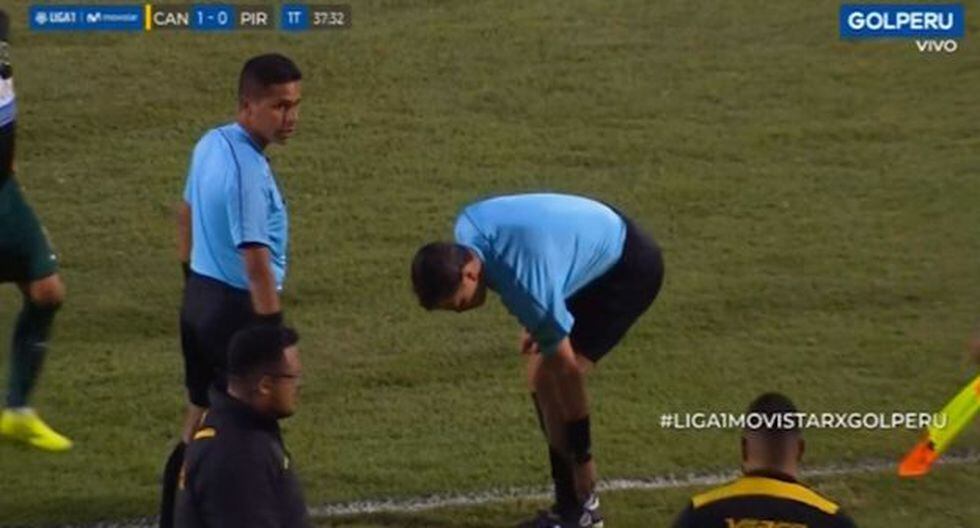 Carrillo abandonó el Cantolao vs. Pirata FC por lesión. (Captura)