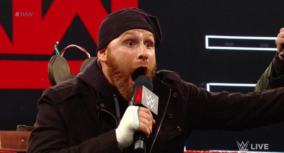 Sami Zayn estuvo 'on fire' en Monday Night Raw. (WWE)