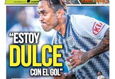 "Estoy dulce con el gol"