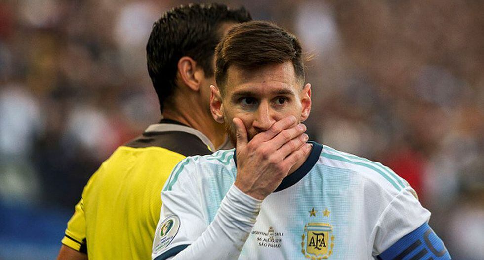 Lionel Messi fue expulsado en el tercer lugar ante Chile por la Copa América 2019. (Getty)