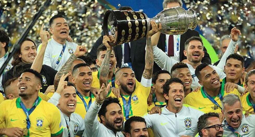 Brasil levantó el trofeo de la Copa América 2019. (Getty)