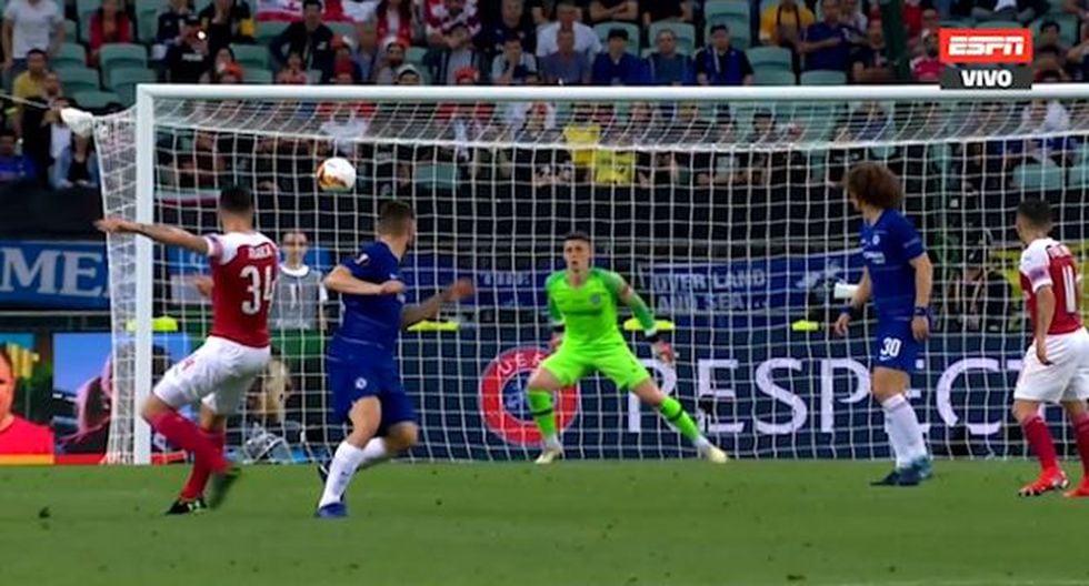 El remate de Xhaka que generó peligro en Chelsea-Arsenal. (Video: ESPN)