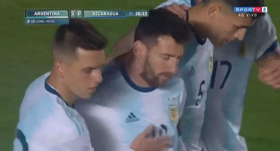 Argentina vs. Nicaragua: GOL Messi para el 1-0 en San Juan por Amistoso Internacional. (SportTV)