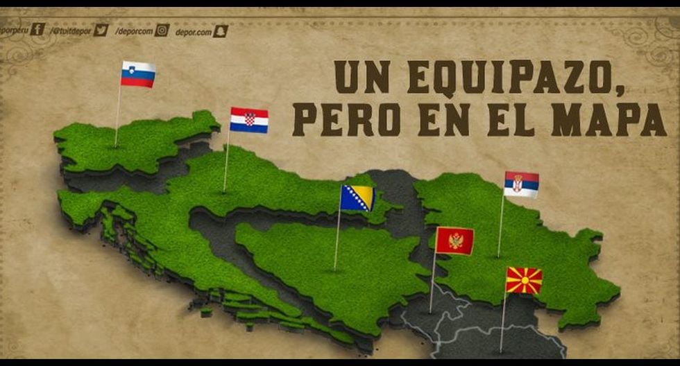 Yugoslavia, el desaparecido país que tendría un equipazo en Rusia 2018. (Diseño: Diego Carbajal)