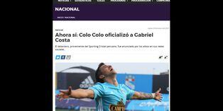 Pase millonario: la reacción de la prensa de Chile tras el fichaje de Gabriel Costa