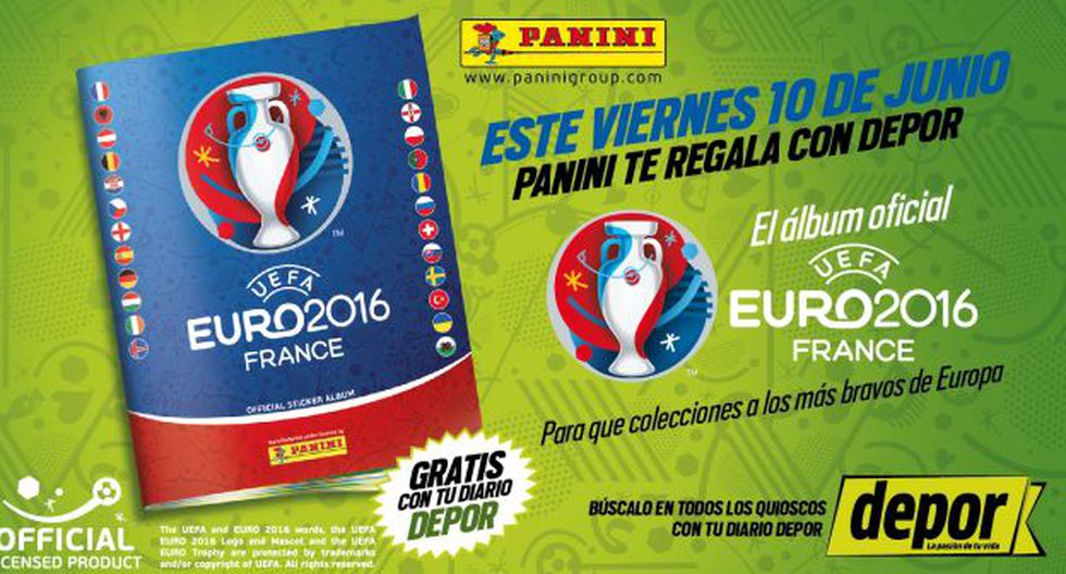 Depor te regala el álbum de la Eurocopa 2016 este viernes 10 de junio (Depor)