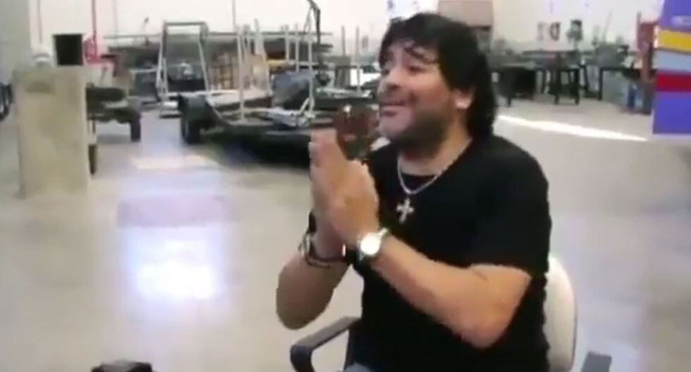 Diego Maradona en un documental exhibido en el 2008. (Captura)