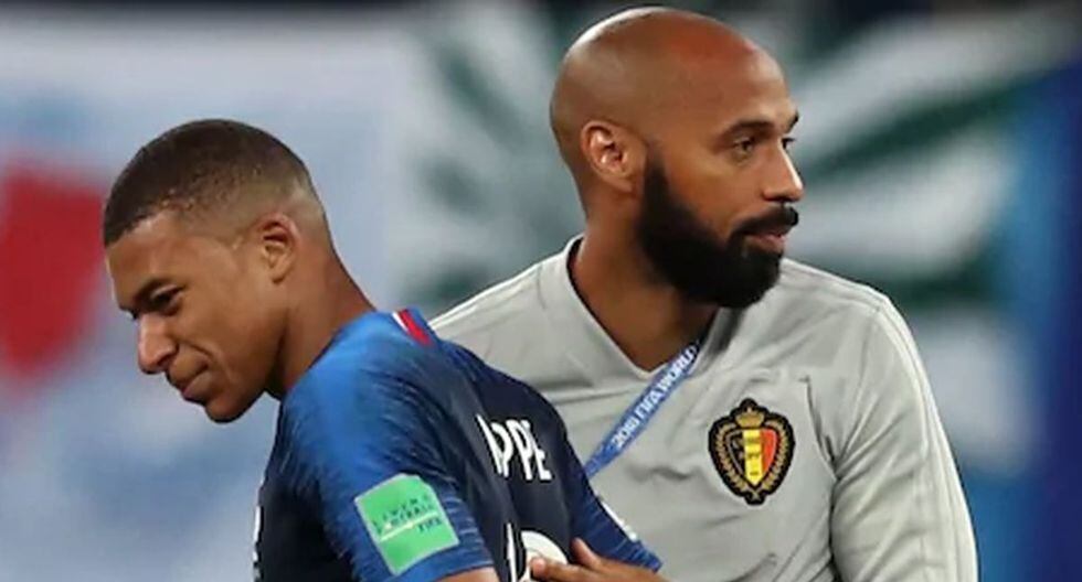 Mbappé y Henry coincidieron en semifinales de Mundial de Rusia 2018. (Getty)