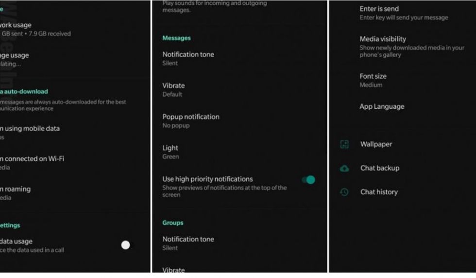 ¿Te has preguntado si tu celular está preparado para recibir el "modo oscuro" de WhatsApp? (Foto: WABeta Info)