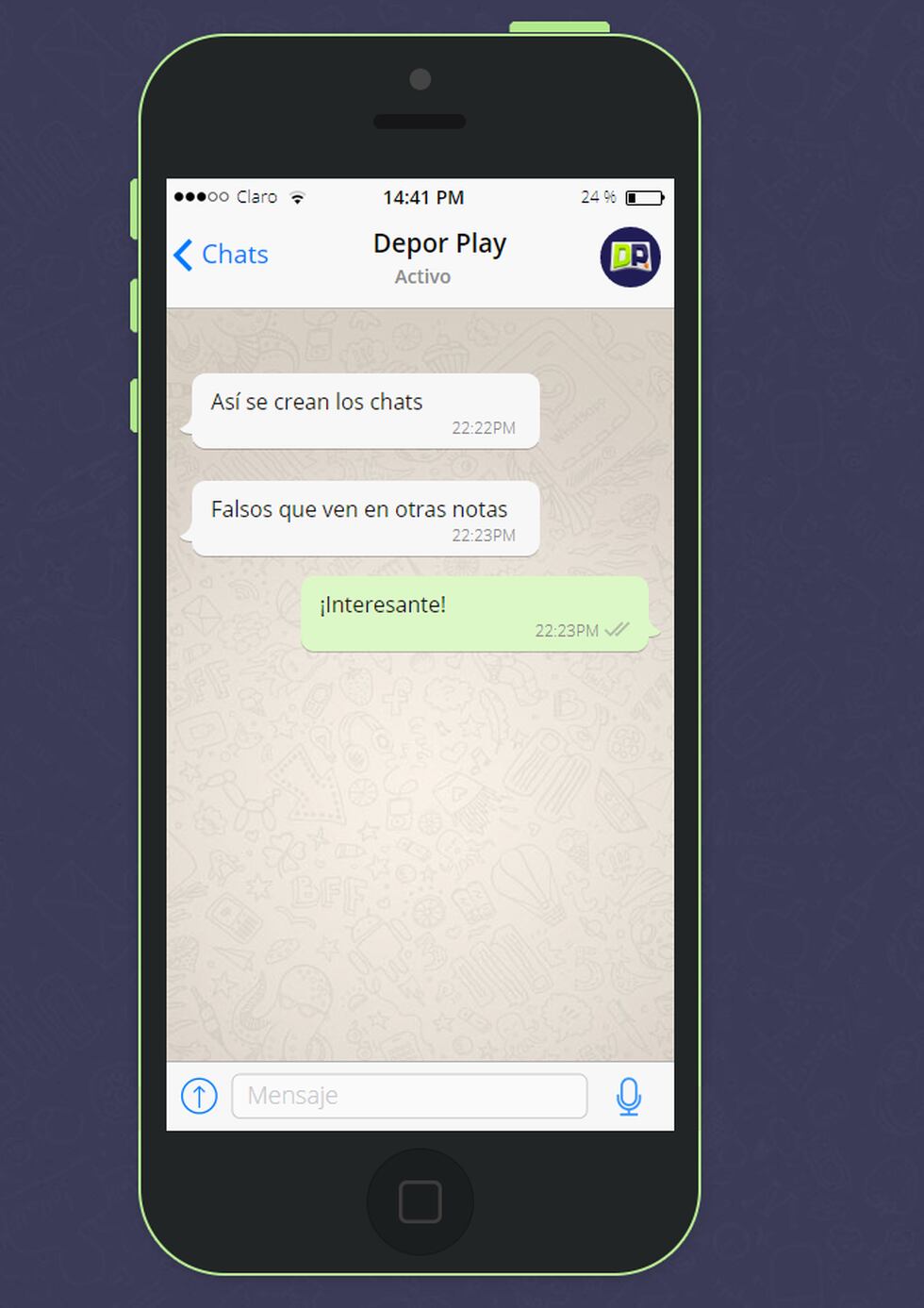 WhatsApp Fake Chat (Foto: Depor Play)