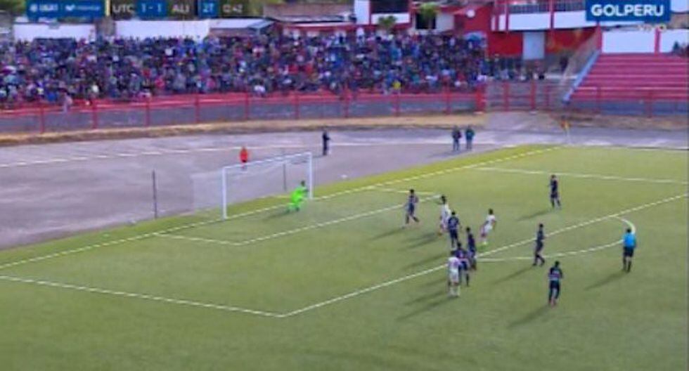 El palo salvó a Alianza del segundo tanto de UTC. (Captura)